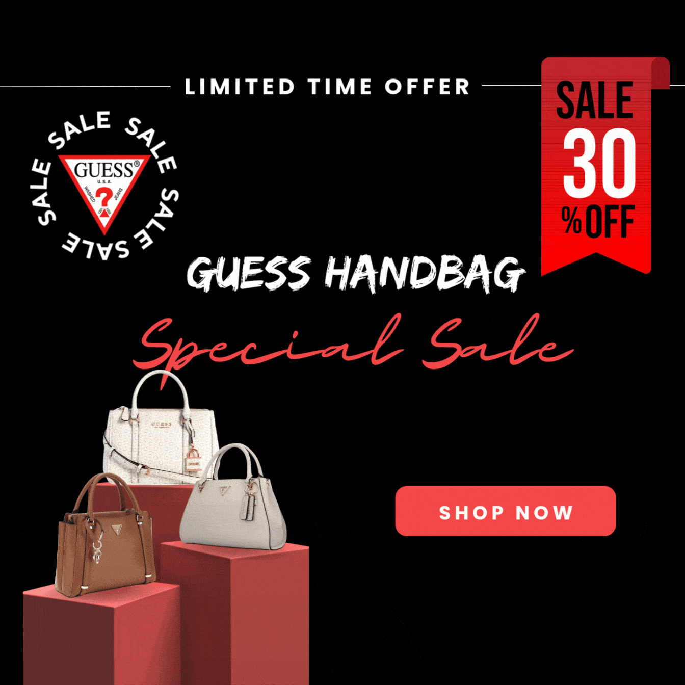 Gues - 30% off Sale Banner