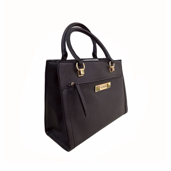 Guess MAZIKEEN SATCHEL Hand Bag in Black