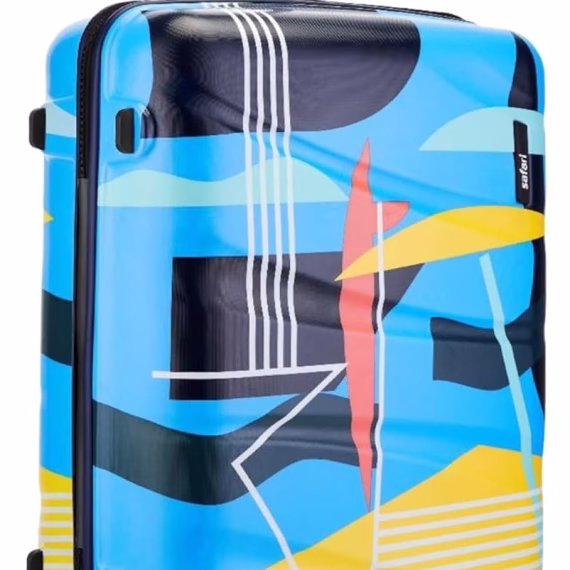Safari QUANTUM Hard Trolley in Multi Colur Printed