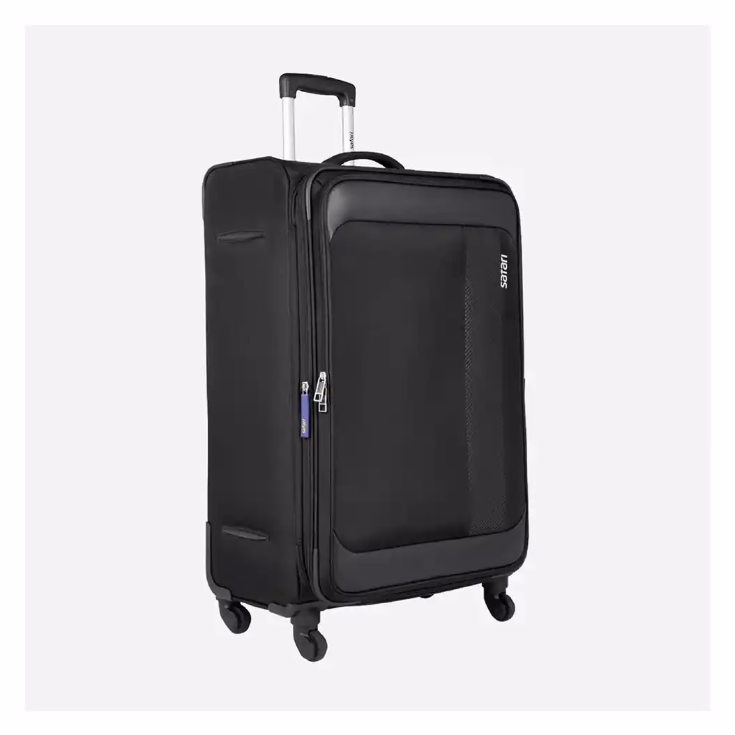 Buy Safari SLANT Soft Trolley Online – Stylish & Reliable Luggage - Baginnov Safari SLANT Soft Trolley in Black