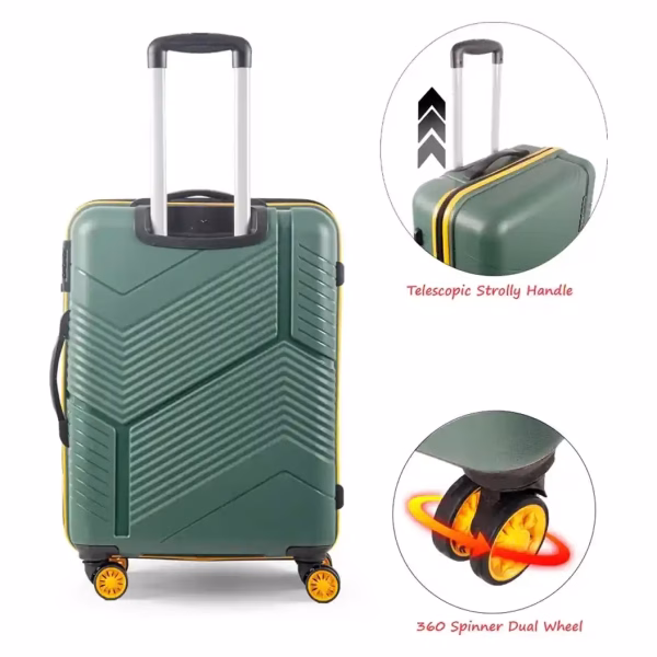 Safari Carter TSA Hard Trolley in Dusk Green