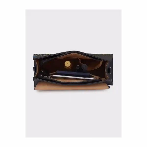 Caprese SPLASH SATCHEL MEDIUM Hand Bag in Black