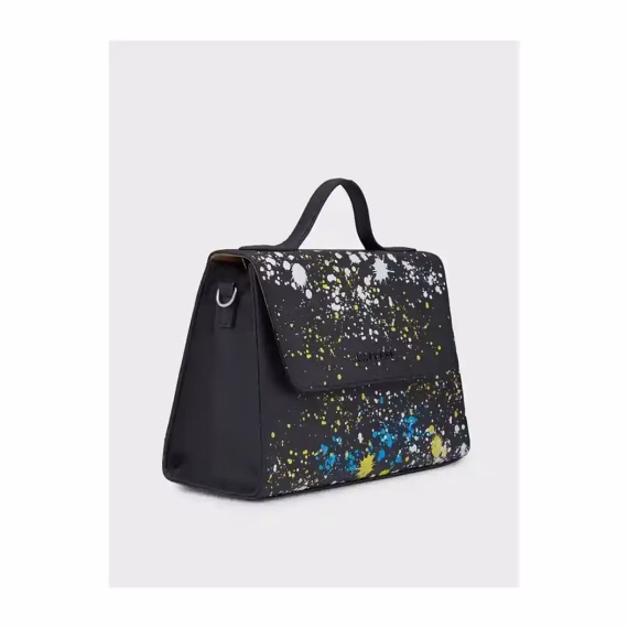 Caprese SPLASH SATCHEL MEDIUM Hand Bag in Black